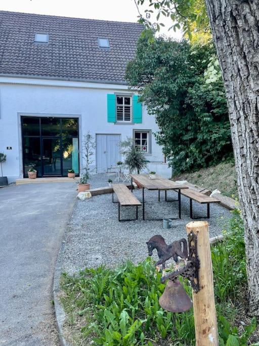 Zauberhafte Ferienscheune Im Hofgut Alte Oelmuehle Engen Exterior foto